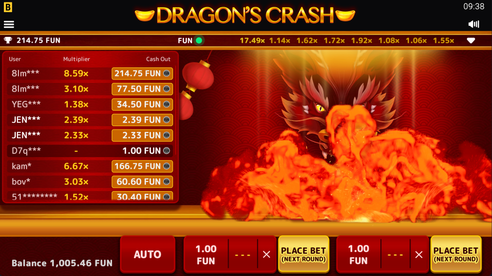 Dragon Crash Cashout