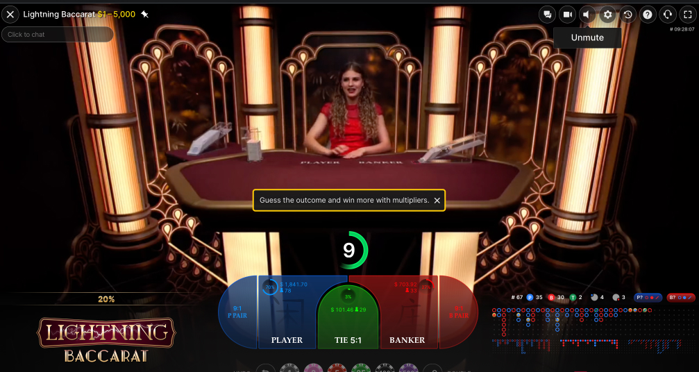 Evolution Gaming Provider Live Baccarat