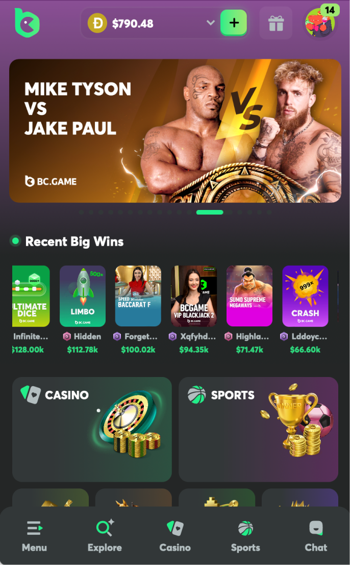 BC.GAME Casino Mobile