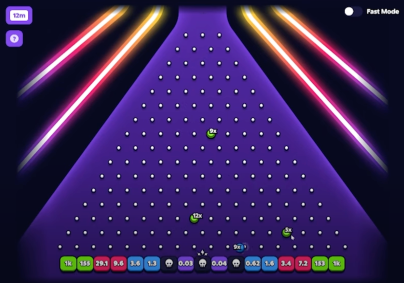 Plinko by Roobet Lightning Mode