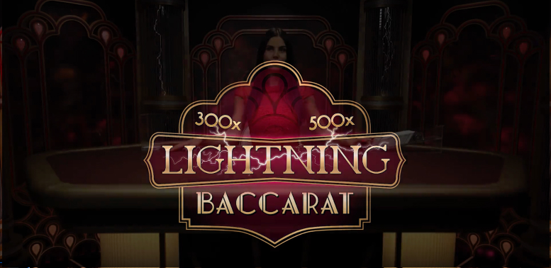 live game show lightning baccarat