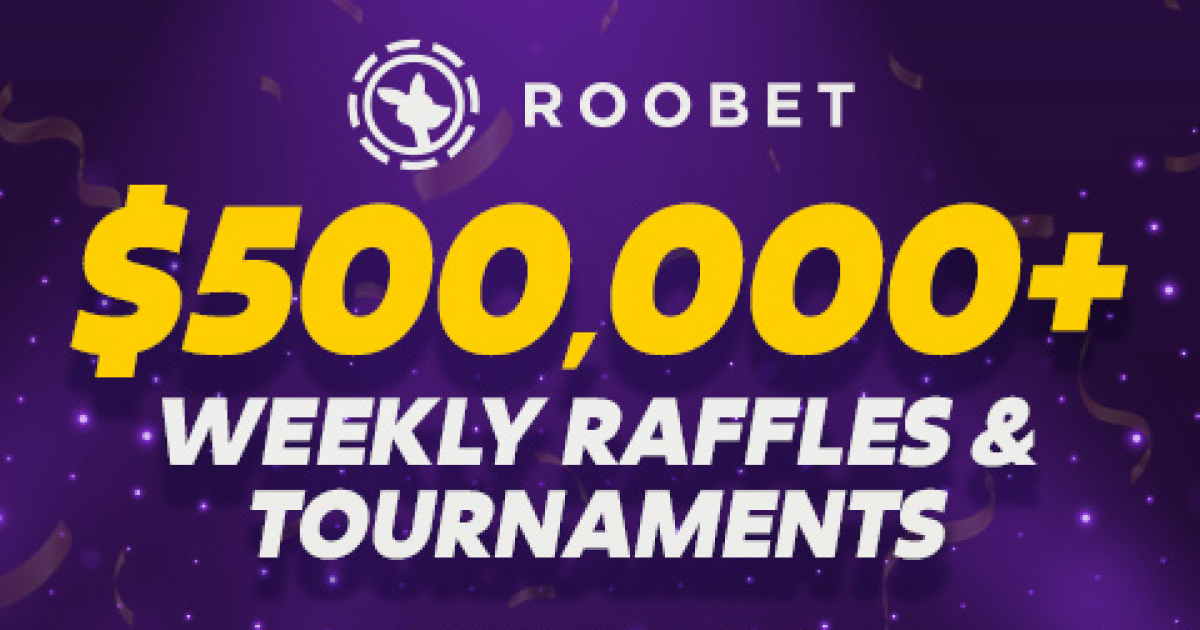 Roobet 500k weekly raffles and tournaments