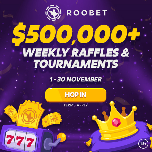 Roobet 500k weekly raffles and tournaments